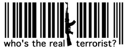Fuck Barcodes - Motiv blackprint T-Shirt weiß
