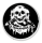 Discharge skulls - Button