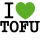 I love TOFU - Aufnäher