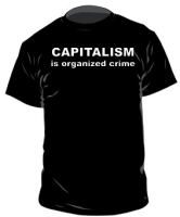 Capitalism is organized crime - T-Shirt (XL, olivgrün )