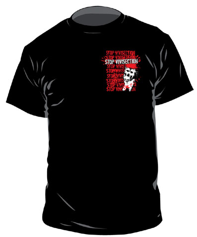 Stop Vivisection (Pocketprint) T-Shirt (XXL, Schwarz)
