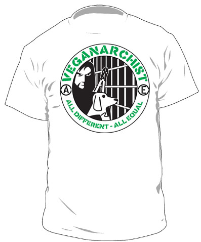 Veganarchist - Tierberfreier T-Shirt (XL, )
