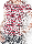 Stripy T Girl black red (L)