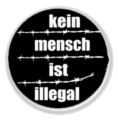 Kein Mensch ist - Button (25mm Durchmesser)