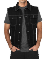 Denim Vest Black (M)