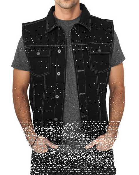 Denim Vest Black (L)