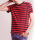 Stripy TShirt men black red (S)