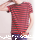 Stripy TShirt men black red (XL)