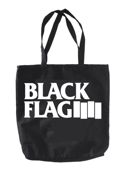 Black Flag – Logo Stoffbeutel, schwarz