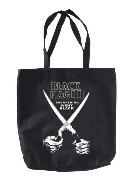Black Flag – Everything went Black Stoffbeutel, schwarz