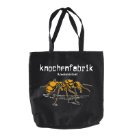 Knochenfabrik – Ameisenstaat Stoffbeutel, schwarz