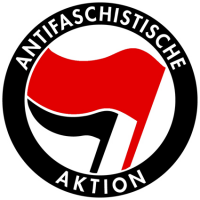 Antifa Pocketprint Jogginghose Boy, schwarz