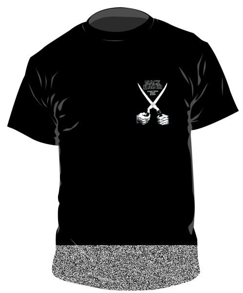 Black Flag – Schere Pocketprint T-Shirt, schwarz l