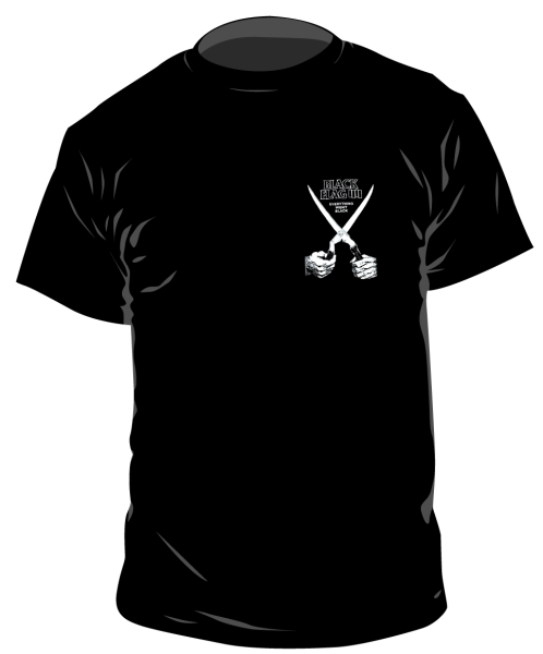 Black Flag – Schere Pocketprint T-Shirt, schwarz xl