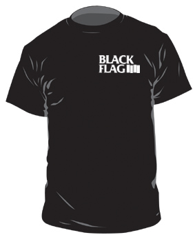 Black Flag – Logo Pocketprint T-Shirt, schwarz m