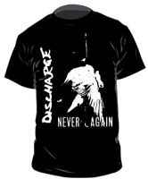 Discharge – Never Again T-Shirt, schwarz m