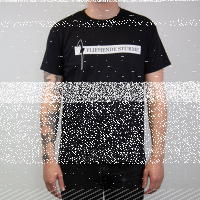 Fliehende Stürme – Schriftzug T-Shirt, schwarz xs