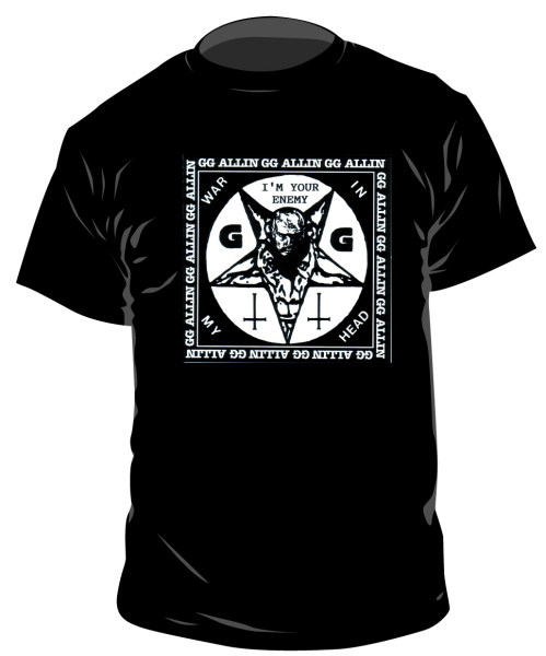 GG Allin – Enemy T-Shirt, schwarz