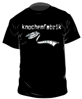 Knochenfabrik – Filmriss T-Shirt, schwarz