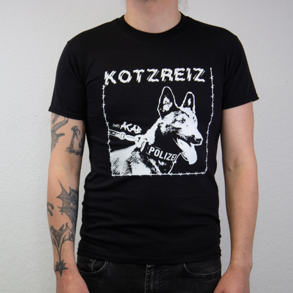 Kotzreiz – Officer Wuffi T-Shirt, schwarz m