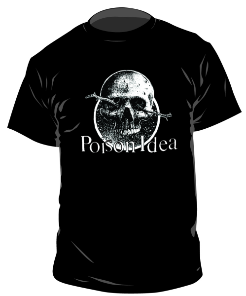 Poison Idea – Skull T-Shirt, schwarz 2xl