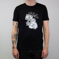 Punktoo – Faultier T-Shirt, schwarz
