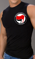 Antifa Pocketprint Muscle Shirt, schwarz