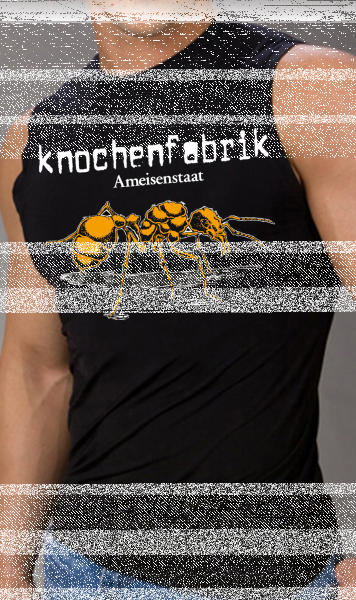 Knochenfabrik – Ameisenstaat Muscle Shirt, schwarz xxl