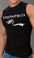 Knochenfabrik – Filmriss Muscle Shirt, schwarz