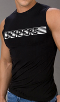 Wipers – Bandname Muscle Shirt, schwarz