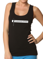 Fliehende Stürme – Schriftzug Tank Top, schwarz