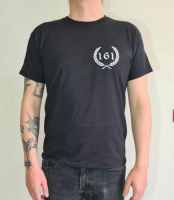 161 Pocketprint Kapuzenpullover, schwarz
