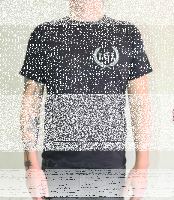 161 Pocketprint Kapuzenpullover, schwarz m