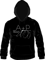 A+P Plastikwelt Kapuzenpullover, schwarz