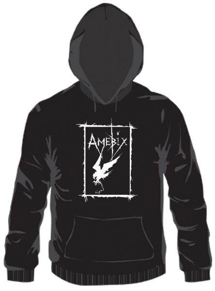 Amebix Crow Kapuzenpullover, schwarz