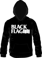 Black Flag – Logo Kapuzenpullover, schwarz l