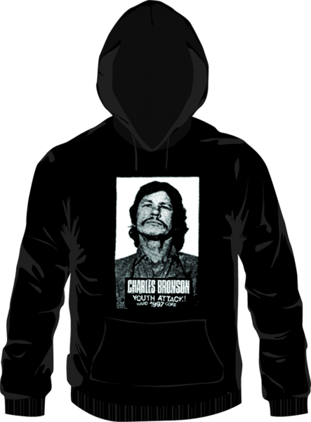 Charles Bronson Kapuzenpullover, schwarz