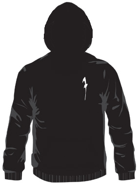Fliehende Stürme – Pocketprint Kapuzenpullover, schwarz