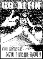 GG Allin – You hate me Kapuzenpullover, schwarz 2xl