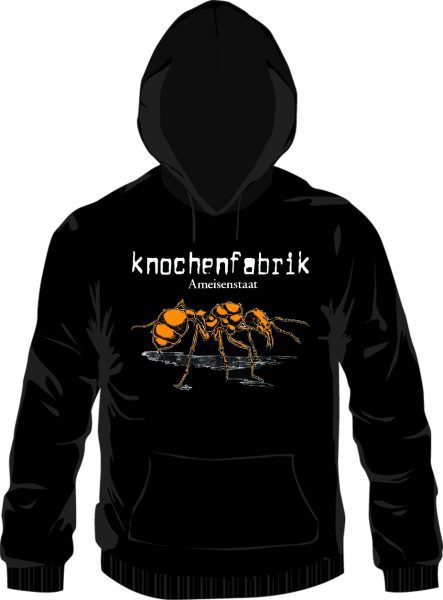 Knochenfabrik – Ameisenstaat Kapuzenpullover, schwarz m
