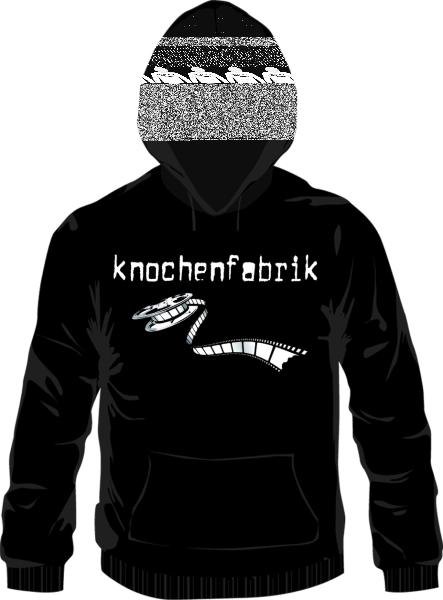 Knochenfabrik – Filmriss Kapuzenpullover, schwarz 2xl