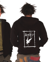 Amebix Crow Kapuzen-Zipper, schwarz
