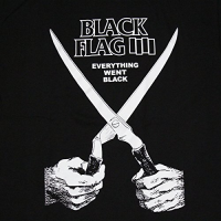 Black Flag – Schere Pocketprint Kapuzen-Zipper, schwarz l