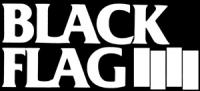 Black Flag – Logo Kapuzen-Zipper, schwarz