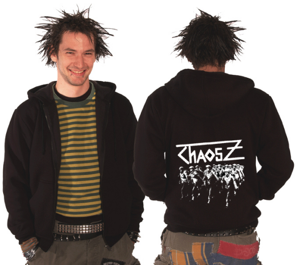 Chaos Z – Abmarsch Kapuzen-Zipper, schwarz