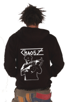 Chaos Z – Cop Kapuzen-Zipper, schwarz