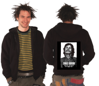 Charles Bronson Kapuzen-Zipper, schwarz