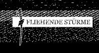Fliehende Stürme – Schriftzug Kapuzen-Zipper, schwarz xs