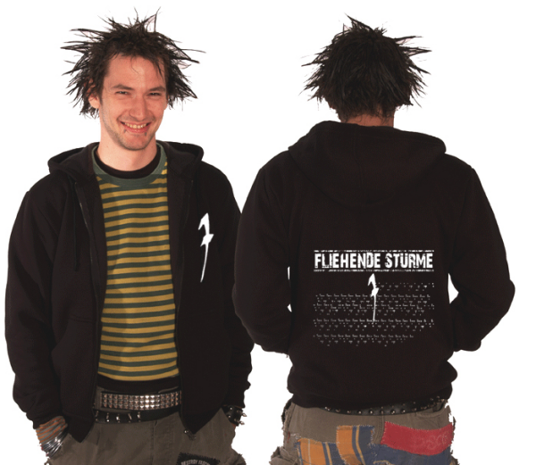 Fliehende Stürme – Warten auf Raketen Kapuzen-Zipper, schwarz xl