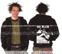 GG Allin – You hate me Kapuzen-Zipper, schwarz 2xl